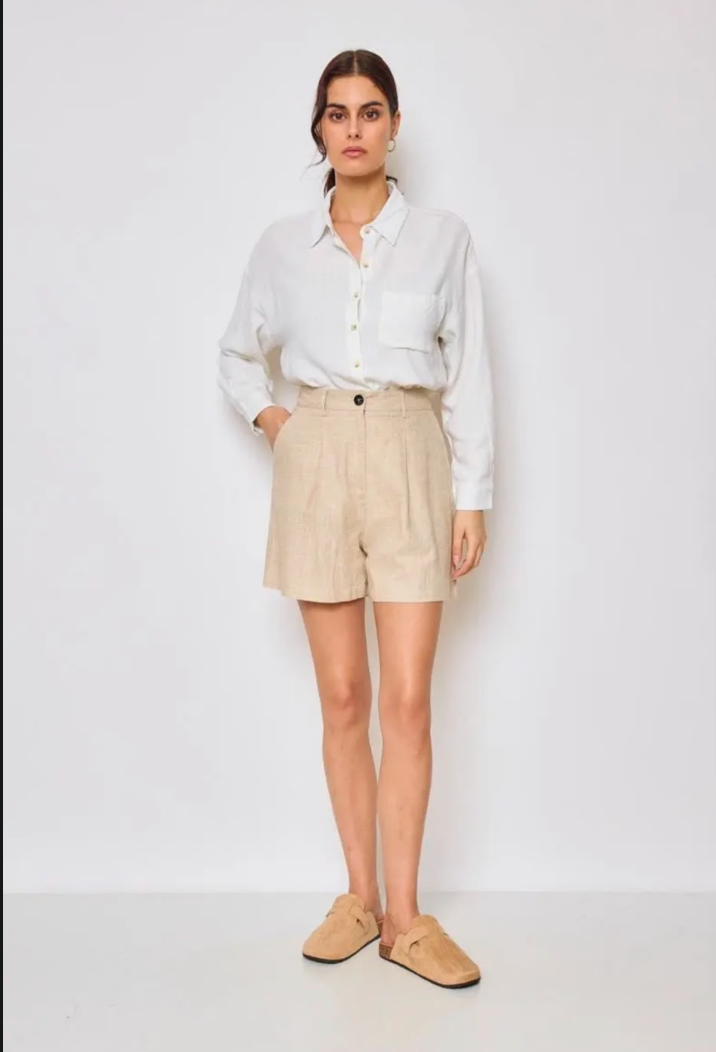 short a pince en lin