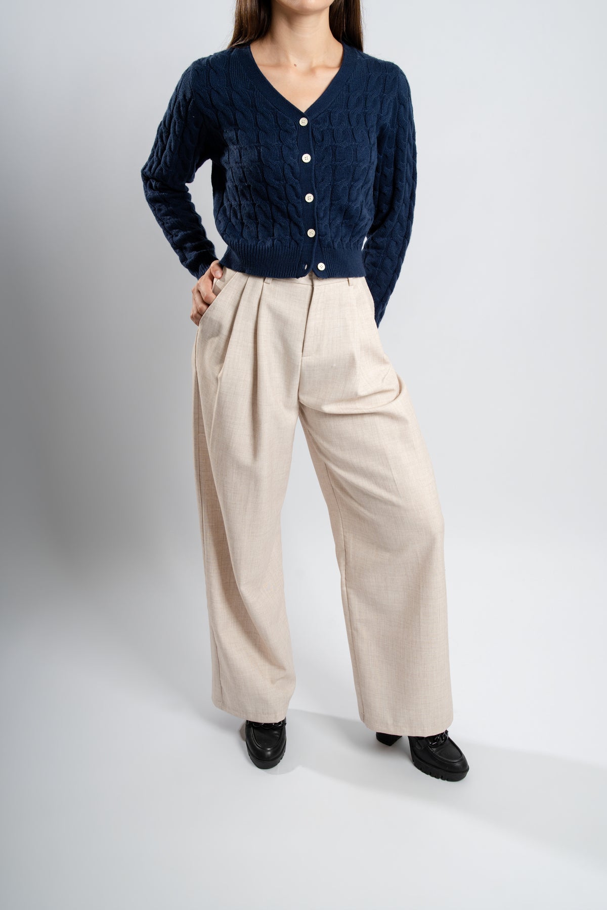 Pantalon de tailleur palazzo