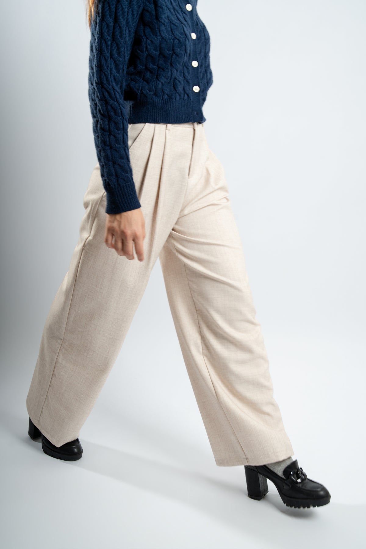 Pantalon de tailleur palazzo