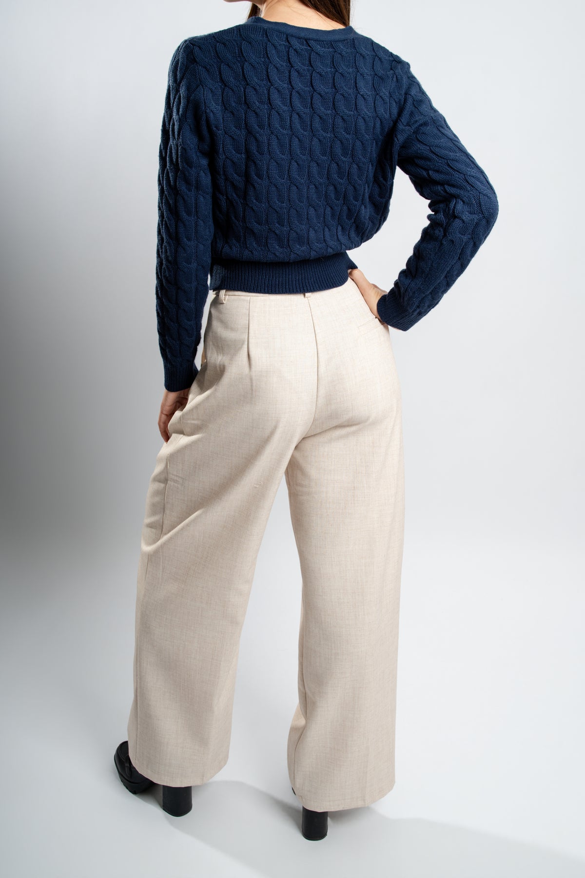 Pantalon de tailleur palazzo