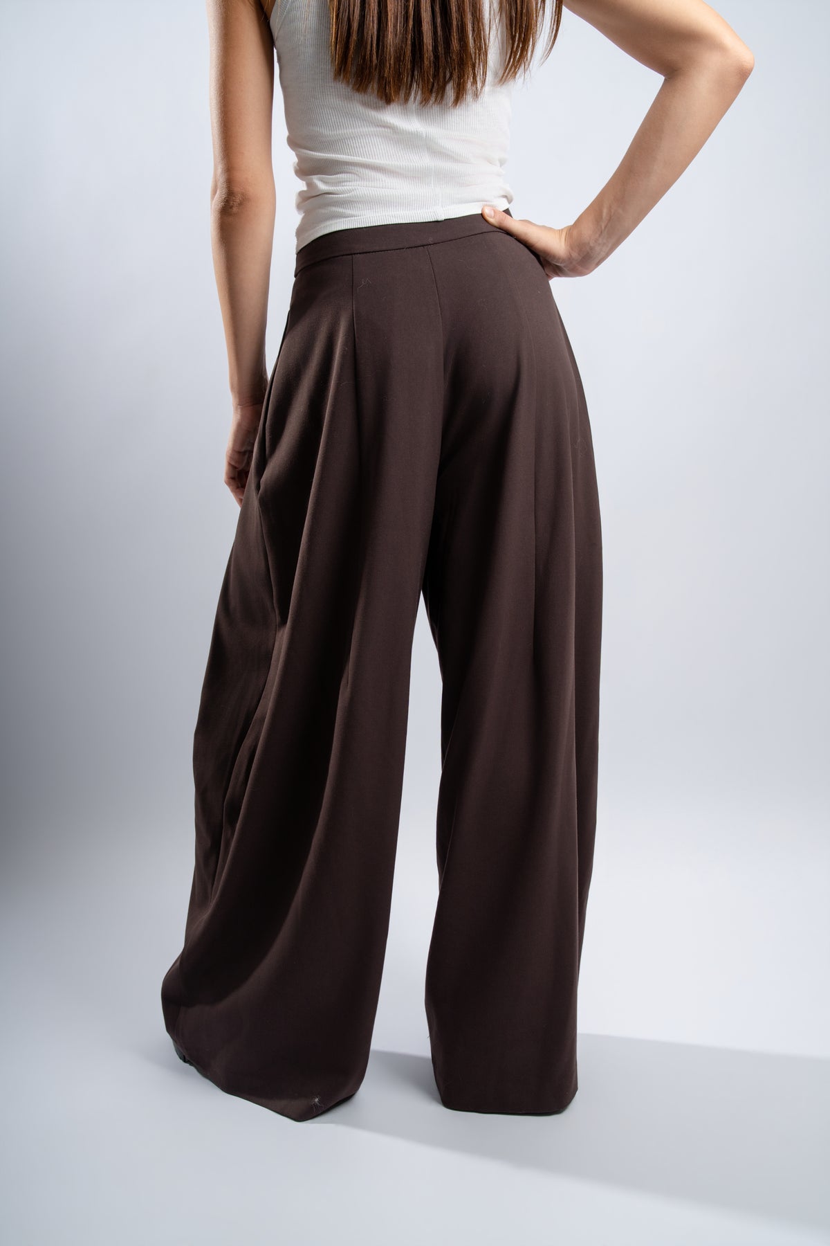 Pantalon large à pinces