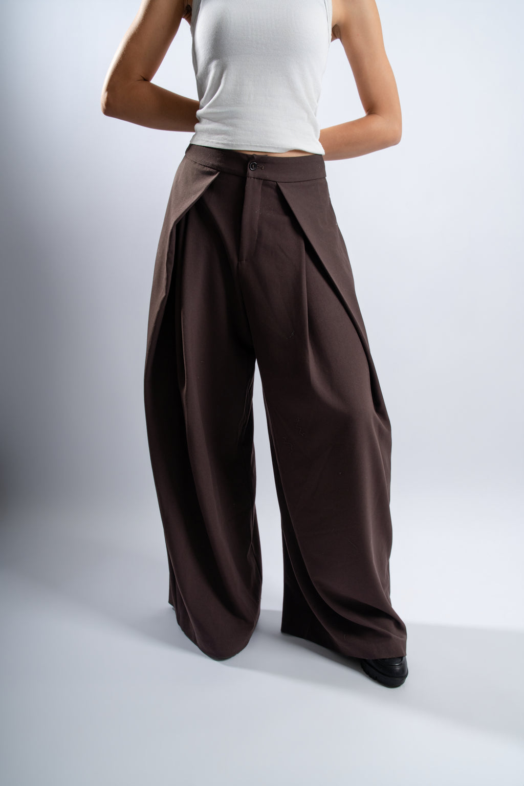 Pantalon large à pinces