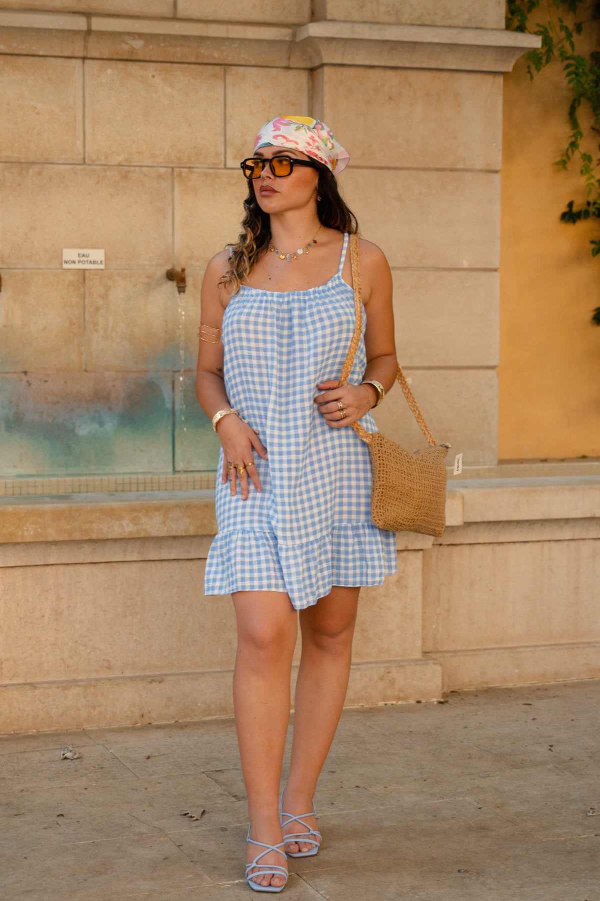 Robe VICHY bleu